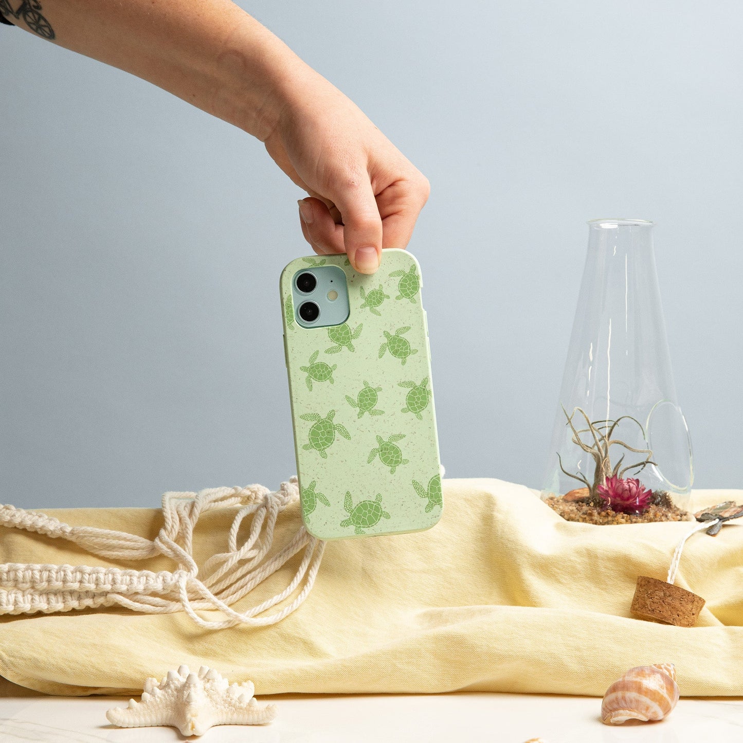 Sage Green Tiny Turtles iPhone 11 Pro Case
