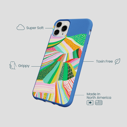 Electric Blue Bloomstatic iPhone 11 Pro Case