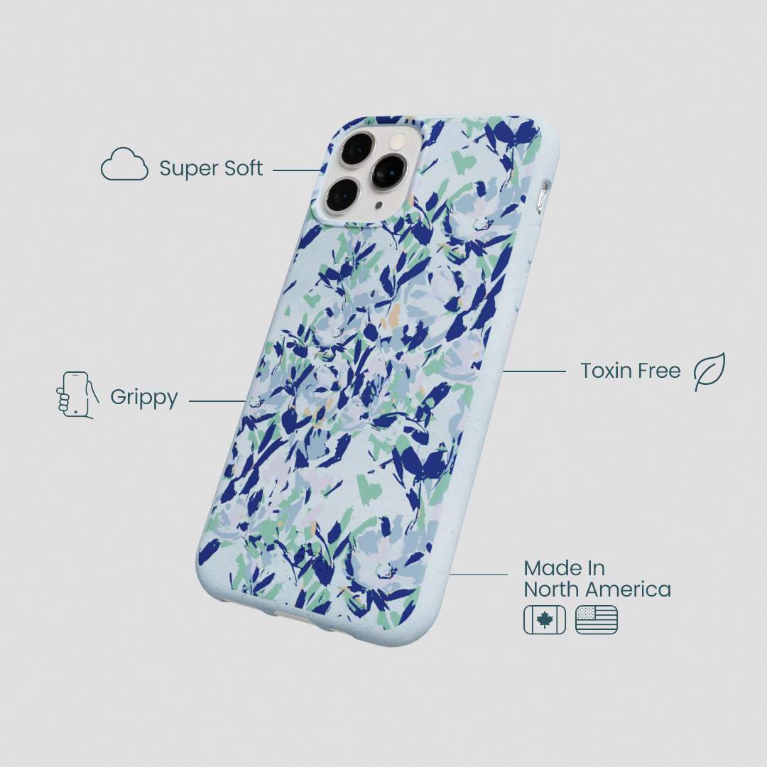 Powder Blue Blue Blooms iPhone 11 Pro Case