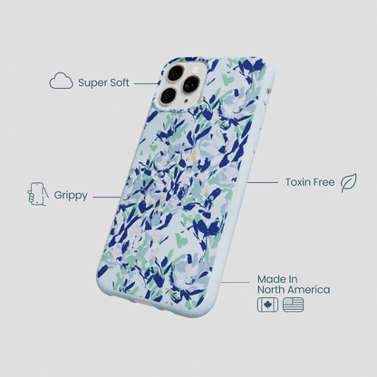 Powder Blue Blue Blooms iPhone 11 Pro Case
