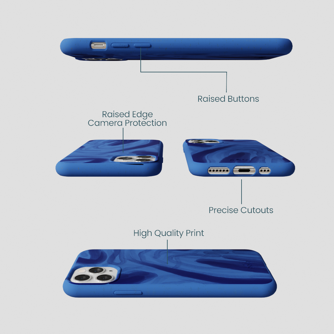 Electric Blue Blue Study iPhone 11 Pro Case