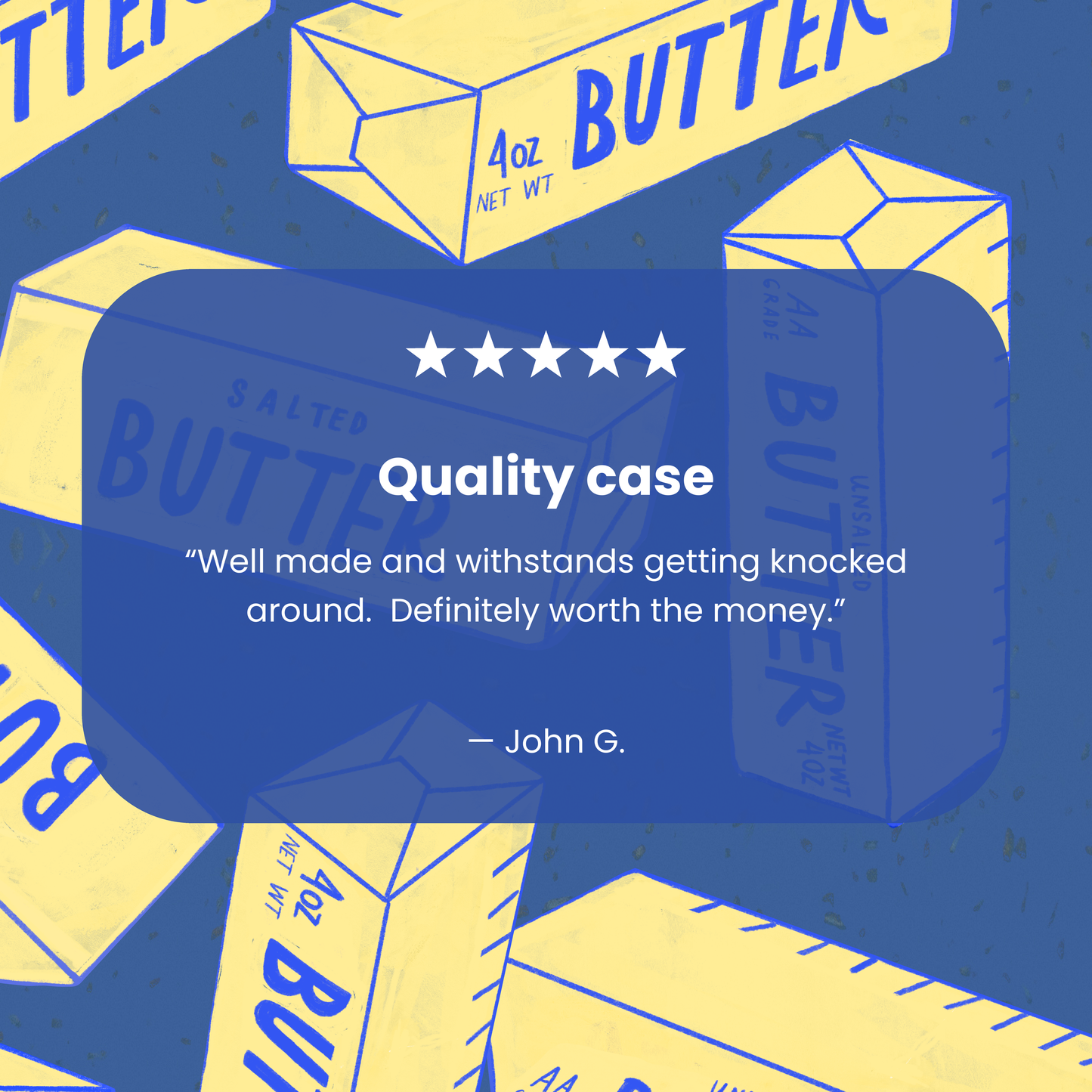 Electric Blue Butter Love iPhone 11 Pro Case