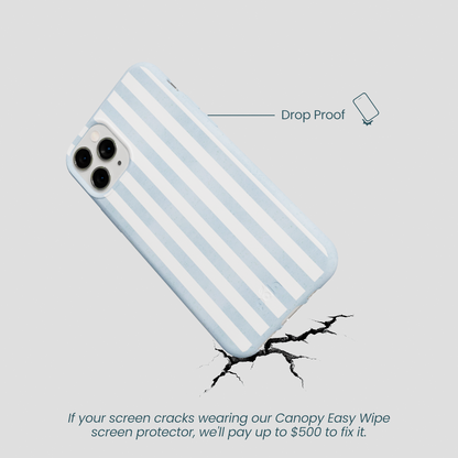 Powder Blue Cloud Stripes iPhone 11 Pro Case