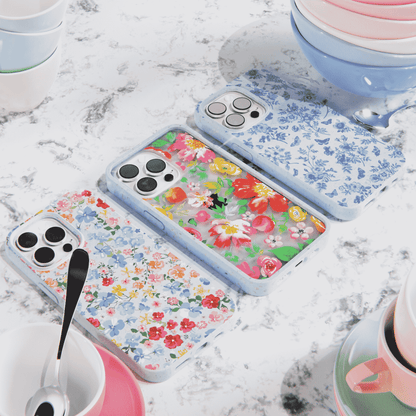 Powder Blue Fleurs iPhone 11 Pro Case