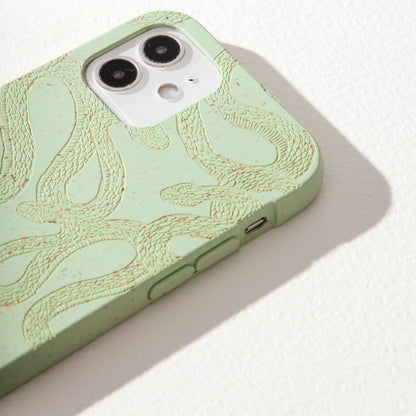 Sage Green Snaky iPhone 11 Pro Case