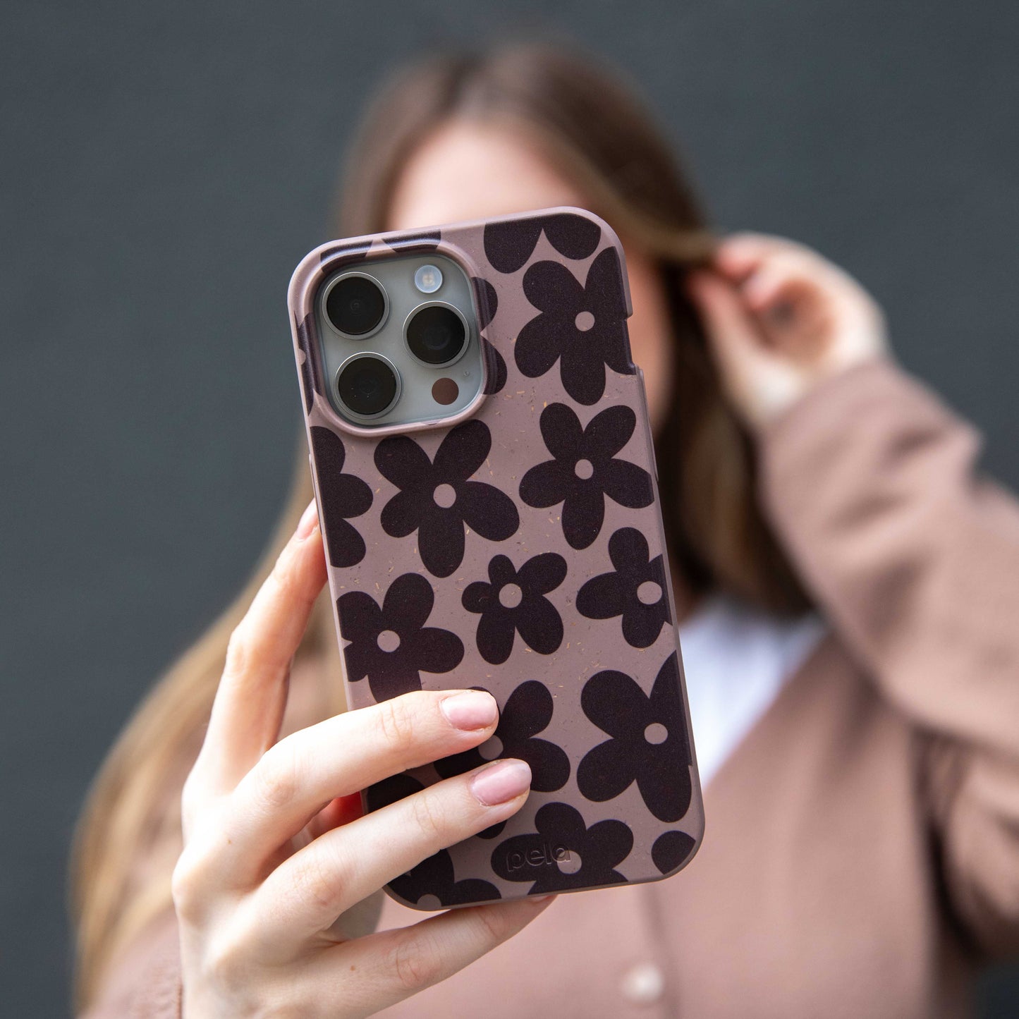 Chocolate Brown Earthy Blooms iPhone 11 Pro Case