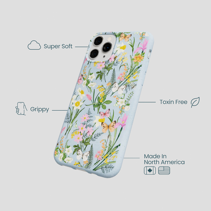Powder Blue Fairy Wildflowers iPhone 11 Pro Case