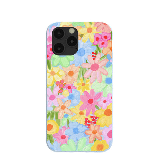 Powder Blue Flora Foam iPhone 11 Pro Case