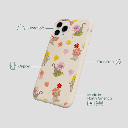 Seashell Flower Cats iPhone 11 Pro Case