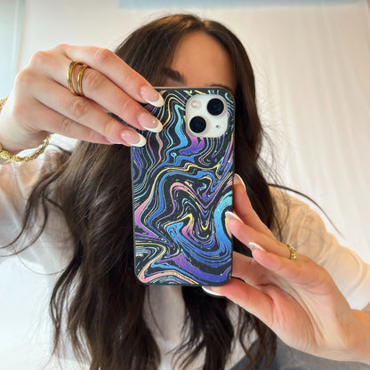 Black Galaxy Swirls iPhone 11 Pro Case