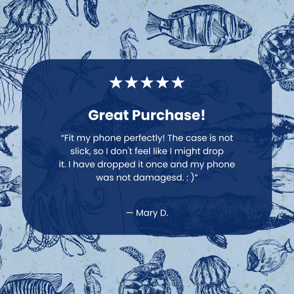 Powder Blue Marine Life iPhone 11 Pro Case