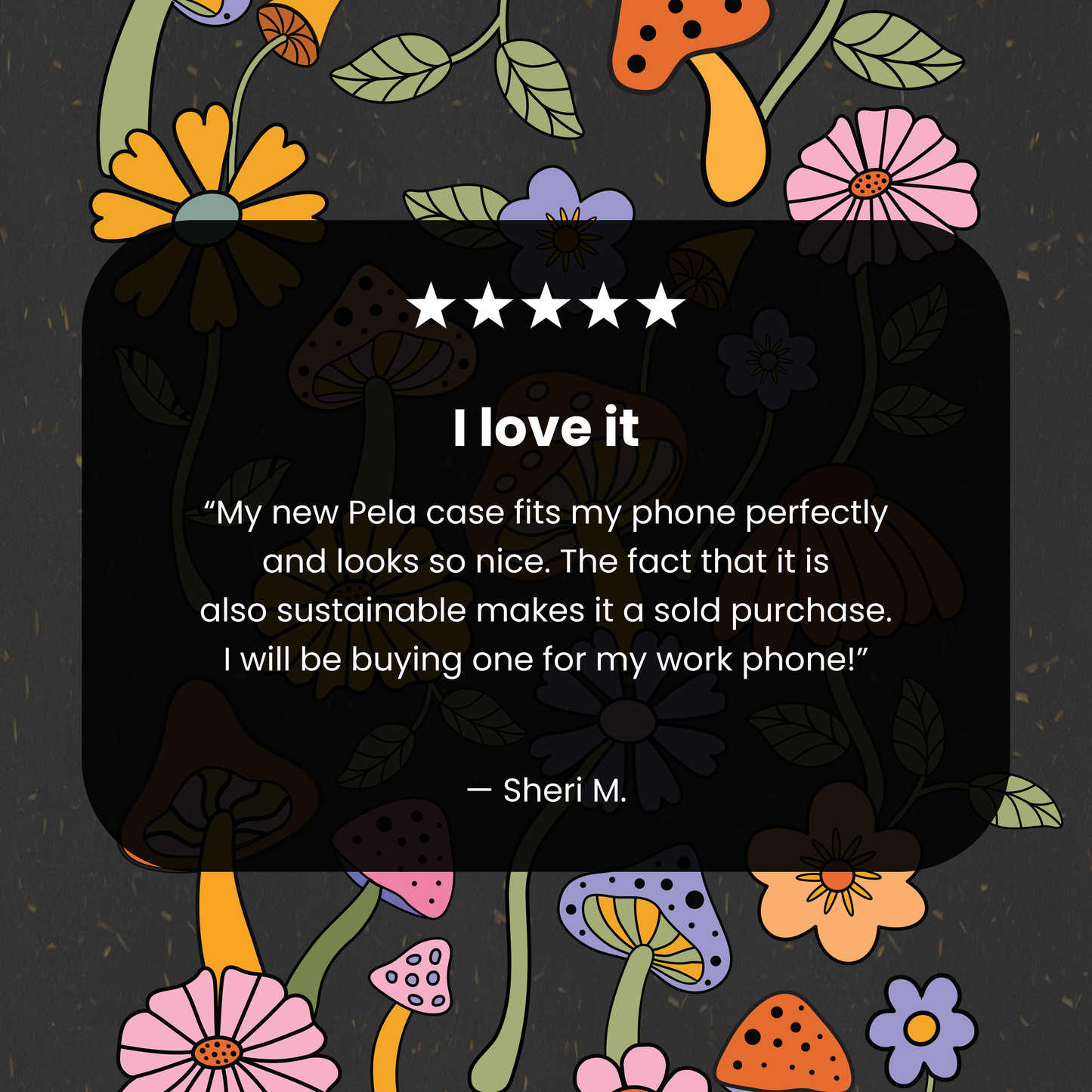 Black Midnight Shrooms iPhone 11 Pro Case
