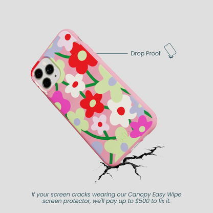 Bubblegum Pink Poppy Flora iPhone 11 Pro Case