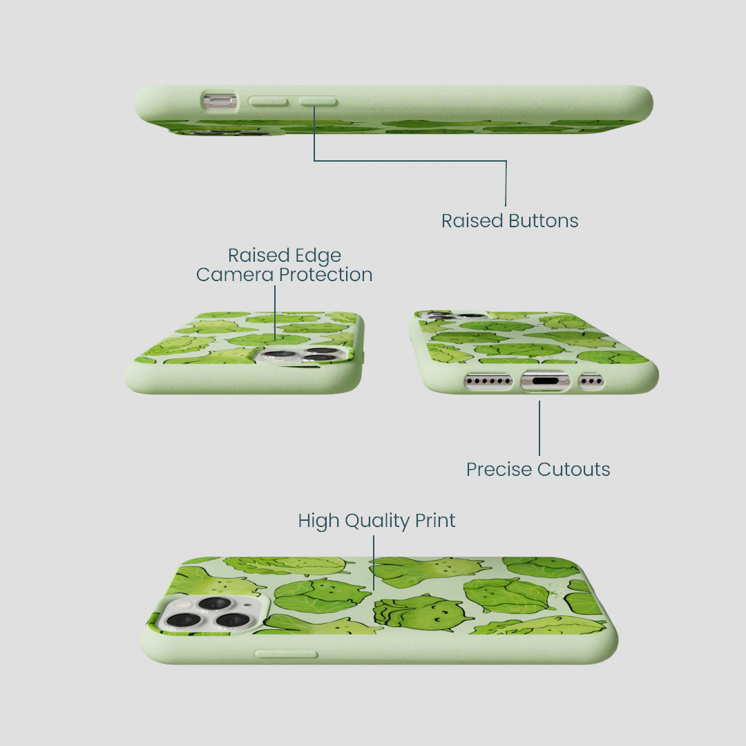 Sage Green Silly Cabbage iPhone 11 Pro Case
