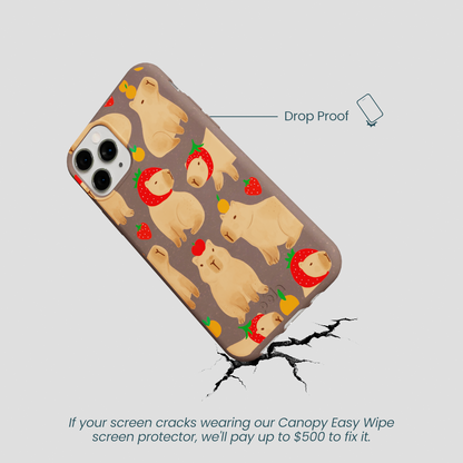 Chocolate Brown Sweet Capybaras iPhone 11 Pro Case