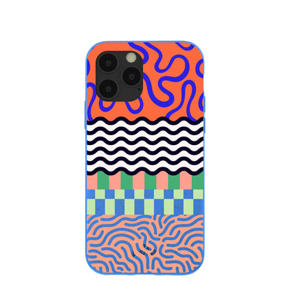Electric Blue Tangerine Mix iPhone 11 Pro Case