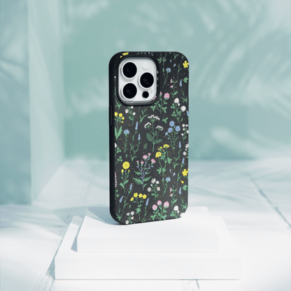 Black Shadow Blooms iPhone 11 Pro Case