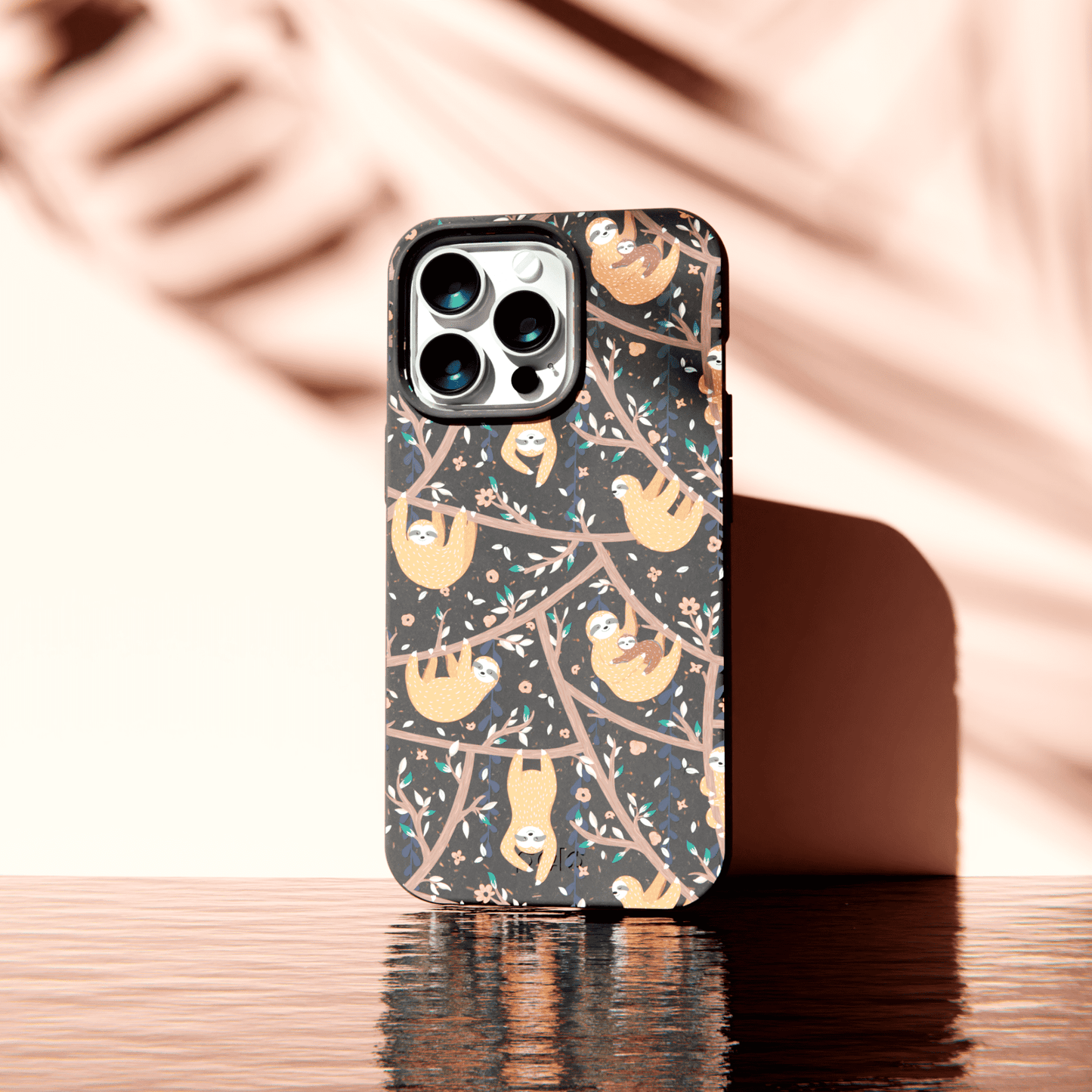 Black Jungle Sloths iPhone 11 Pro Case