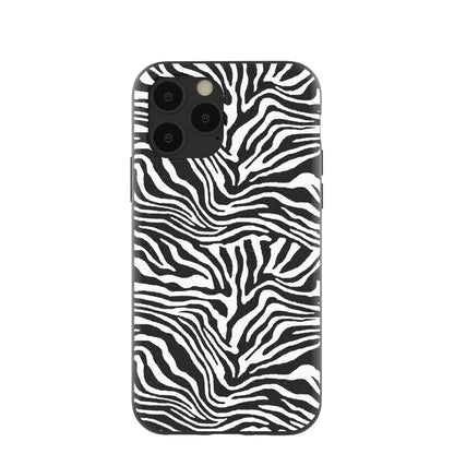 Black Zebra Lines iPhone 11 Pro Case