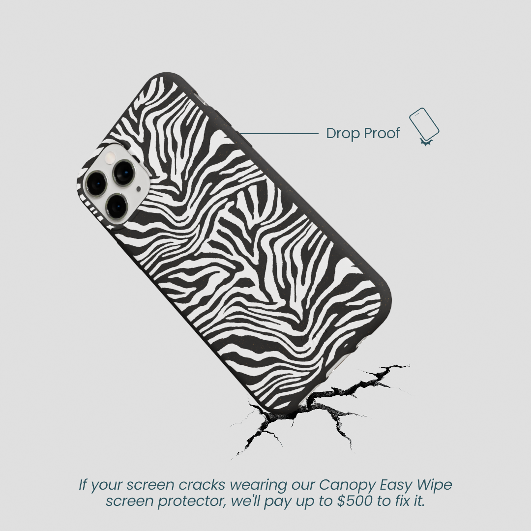 Black Zebra Lines iPhone 11 Pro Case