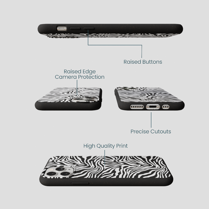 Black Zebra Lines iPhone 11 Pro Case