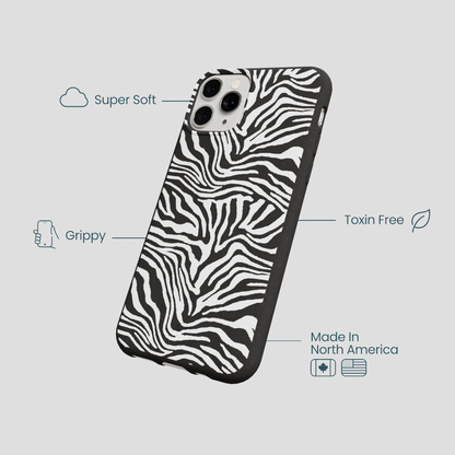 Black Zebra Lines iPhone 11 Pro Case