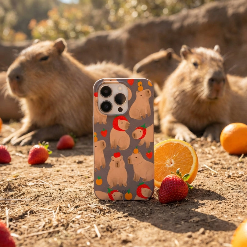 Chocolate Brown Sweet Capybaras iPhone 11 Pro Case